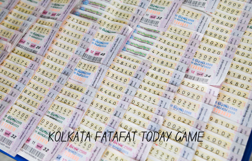 Kolkata fatafat today game