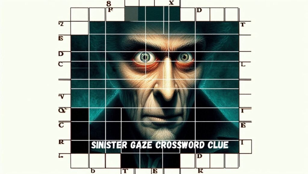 Sinister Gaze Crossword Clue