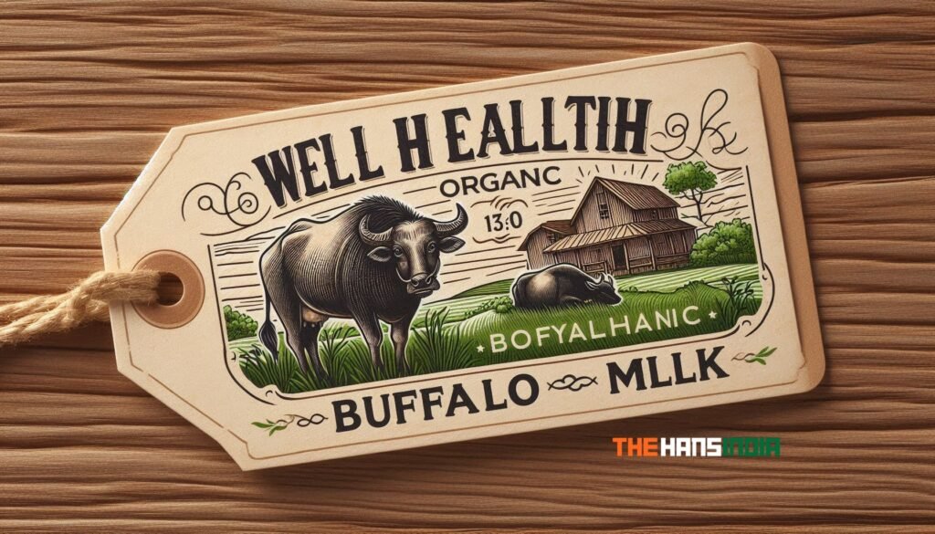 wellhealthorganic buffalo milk tag